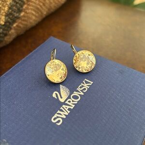 Swarovski Bella Gold-Tone Crystal Earrings